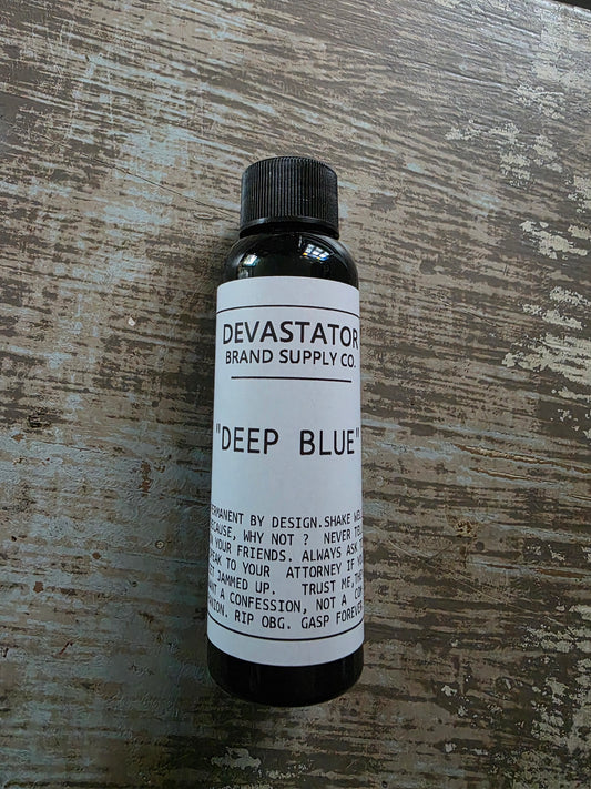 2oz Deep Blue Alcohol Ink w/ empty mop